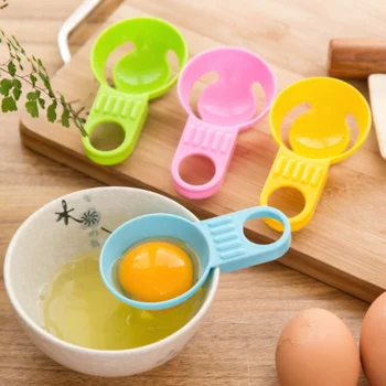 Цветной пищевой сепаратор для яиц, 1 шт., для разделения белка, яичный желток, сепаратор белка, устройства для просеивания вареных яиц
