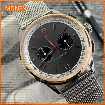 Мужские часы MDNEN 904l, кварцевые часы из нержавеющей стали 45 мм-BR