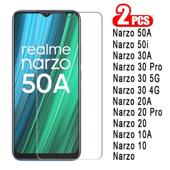 2-1 шт. Стекло для Realme Narzo 50A 50i 30A 20A 20 10A 10 30 5G Защитная пленка для экрана телефона для Realme Narzo 30 50 A I Glass