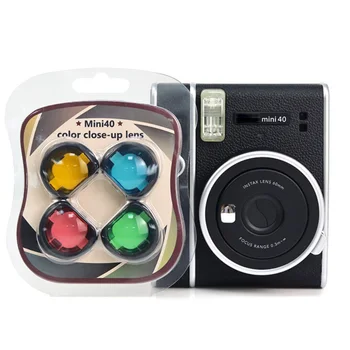 Для камеры Mini 40 Красочная Видеокамера С Симпатичным Цветным Объективом Крупным планом, Набор Фильтров для Камеры Fujifilm instax Mini 40, Аксессуары Для Камеры