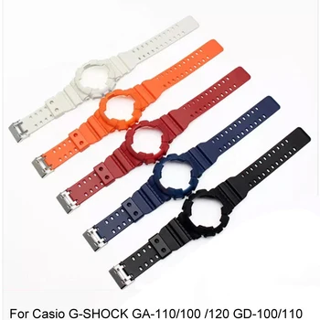 высококачественный Силиконовый Ремешок для часов Casio G-SHOCK GA-110/100/120 GD-100/110, Мужской Спортивный Водонепроницаемый ремешок, браслет 16 мм