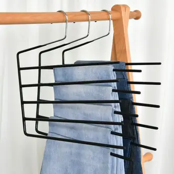 Вешалка для брюк многослойного открытого дизайна, компактная, без морщин, универсальная, эффективная вешалка для организации гардероба