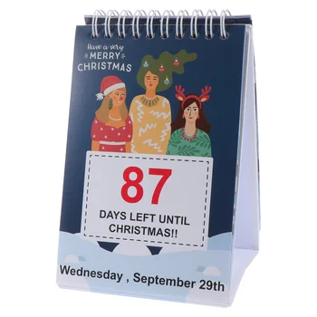 Обратный отсчет Рождественского креативного календаря Декор Рабочего стола Декоративная Бумага Светодиодный светильник Домашний Рождественский подарок