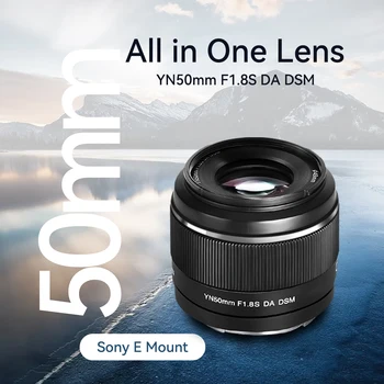 Полнокадровый Объектив камеры YONGNUO YN50mm F1.8S DF DSM для Sony E-Mount A6300 A6400 A6500 NEX7 APS-C с автоматической Фокусировкой AF/MF
